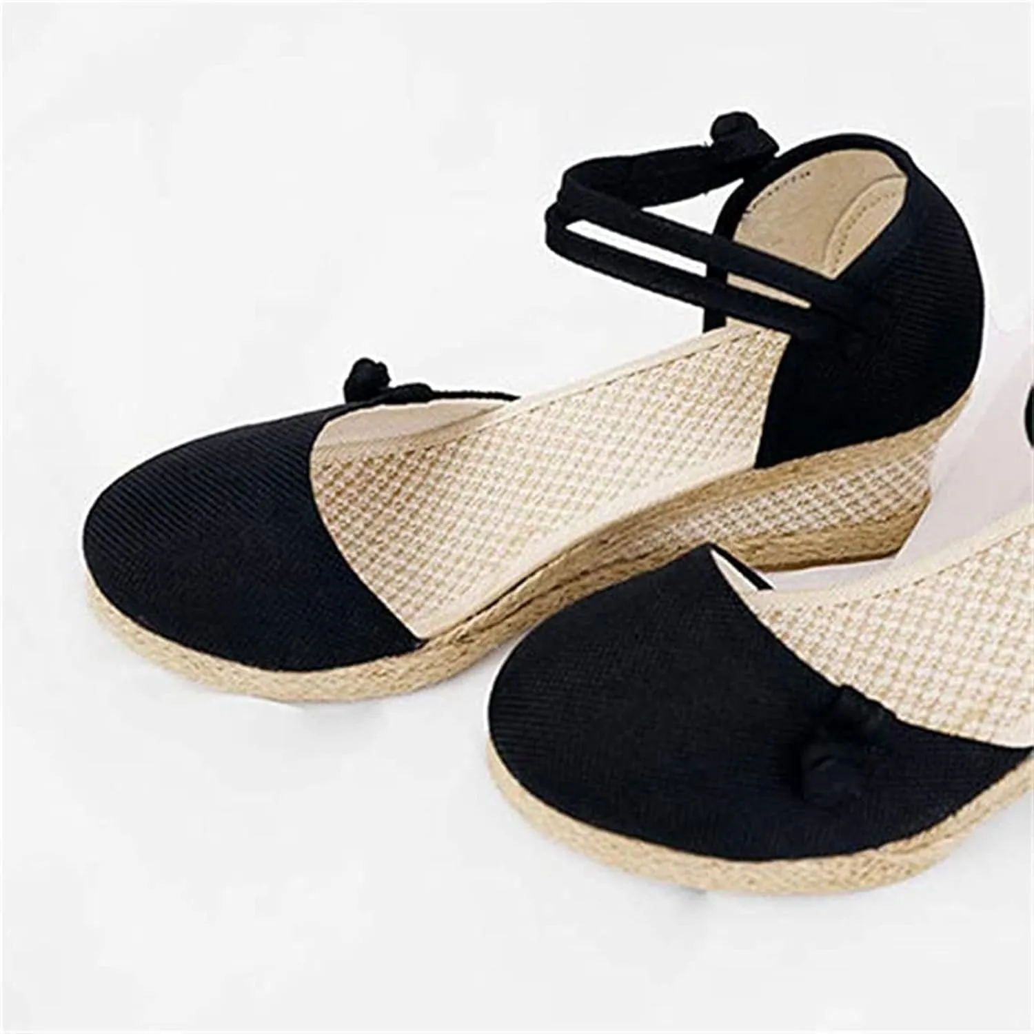 UOQAPRE Sandals for Women Platform Wedge Open Toe Low Heel Beach Womens Sandals Flats Heel Ankle Chelsea Dress Shoes