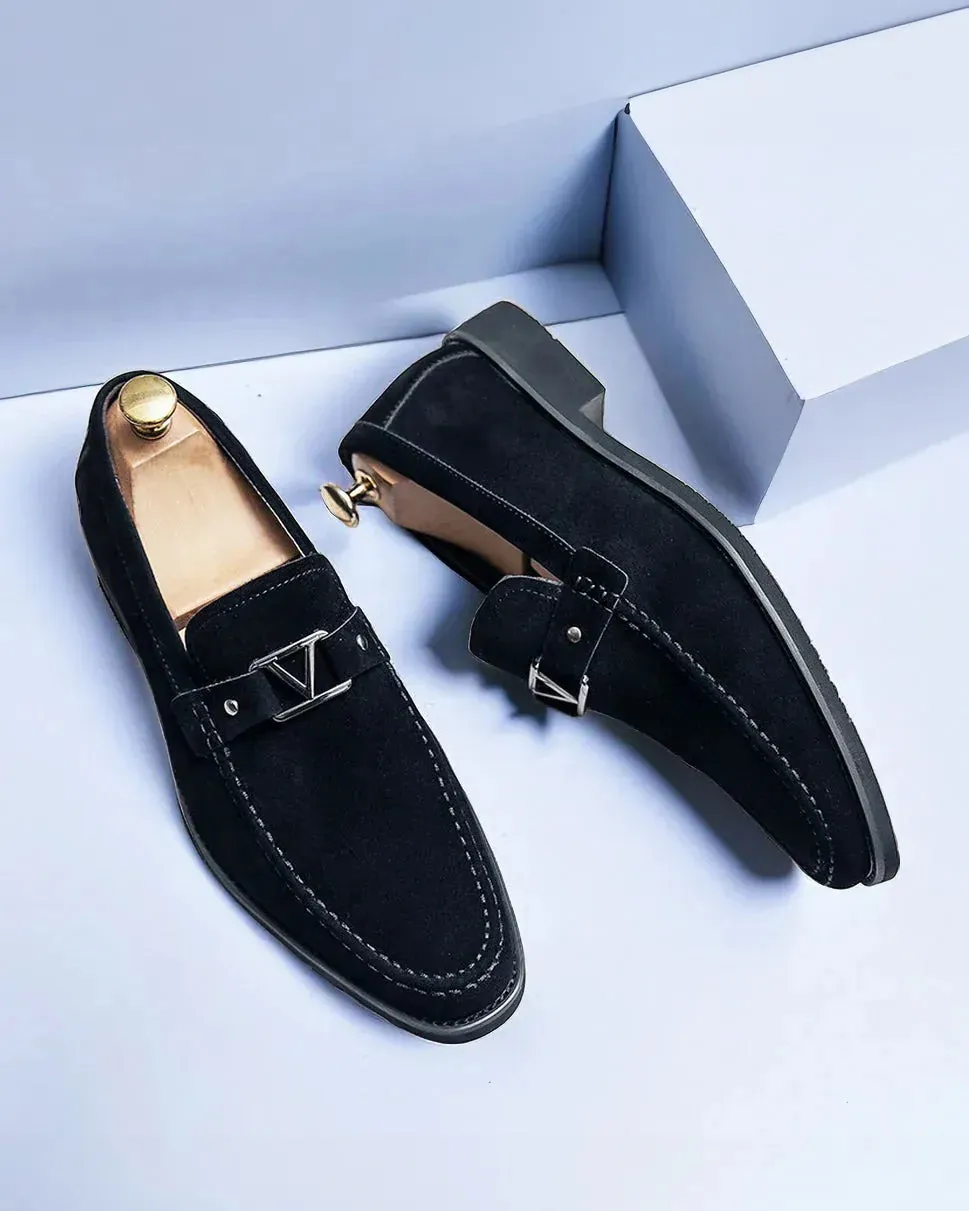 Valentéo Suede Slip-On Moccasins