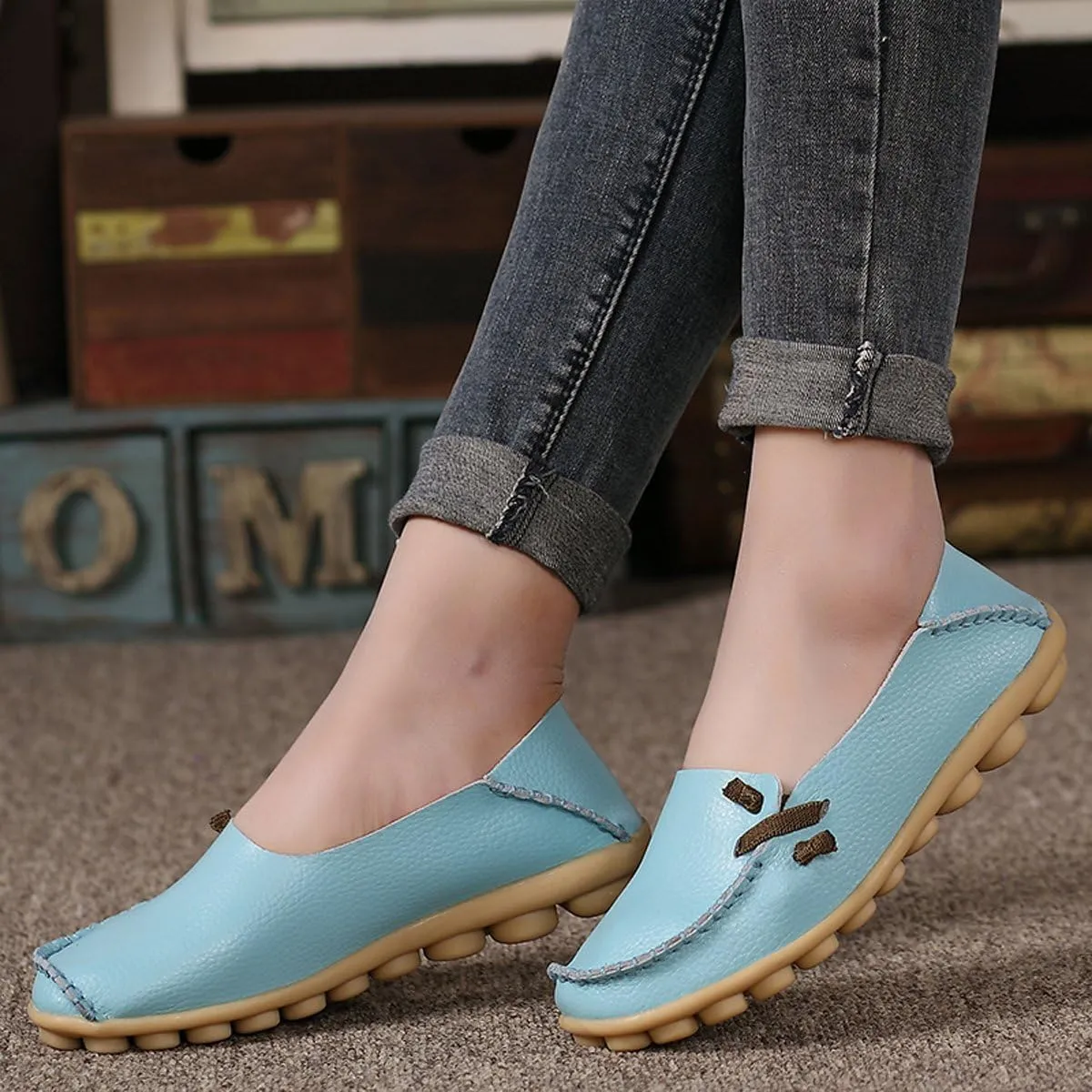 VenusCelia Women's Comfort Walking Cute Flat Loafer