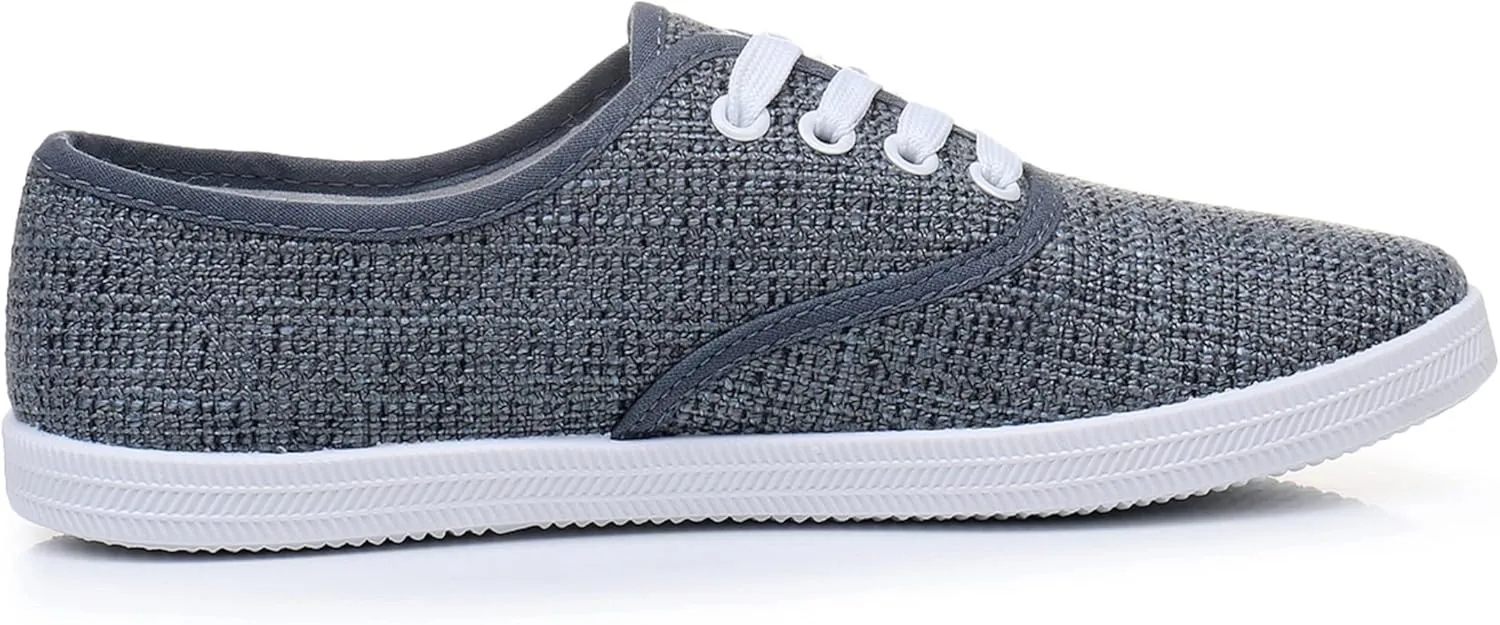 VenusCelia Women's Rainbow Lace Up Sneaker Shoes