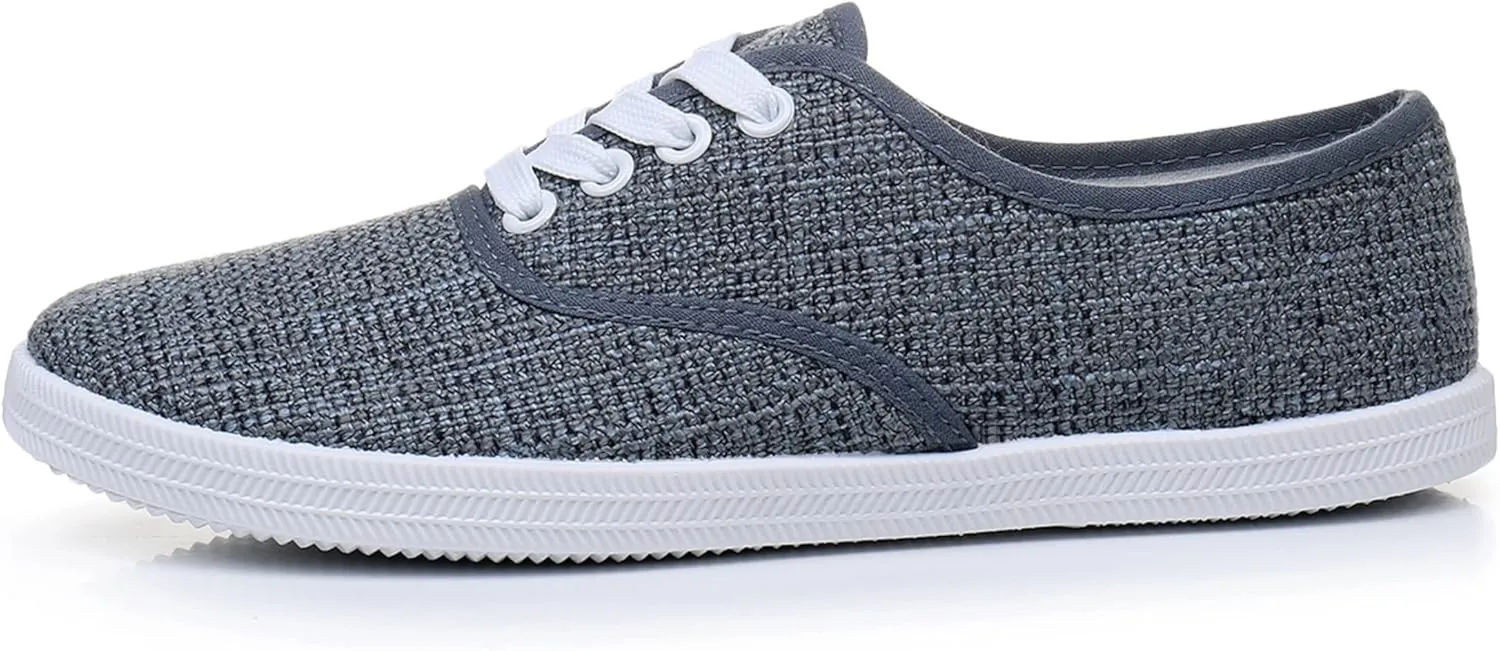 VenusCelia Women's Rainbow Lace Up Sneaker Shoes