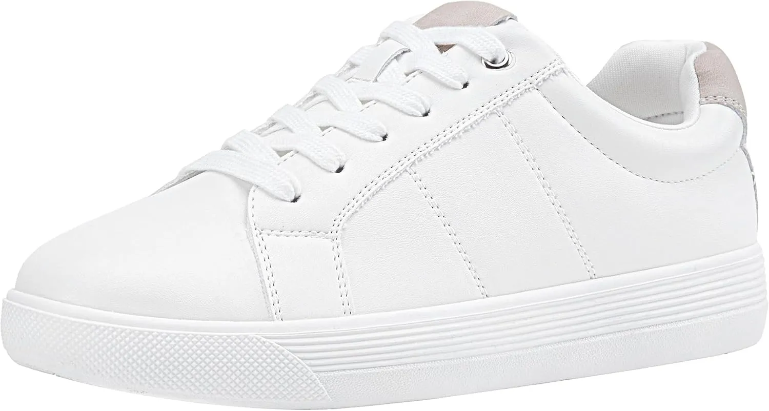 Vepose White Casual Walking Sneakers for Women Fashion Comfortable Slip On Low Top 8013 Shoes