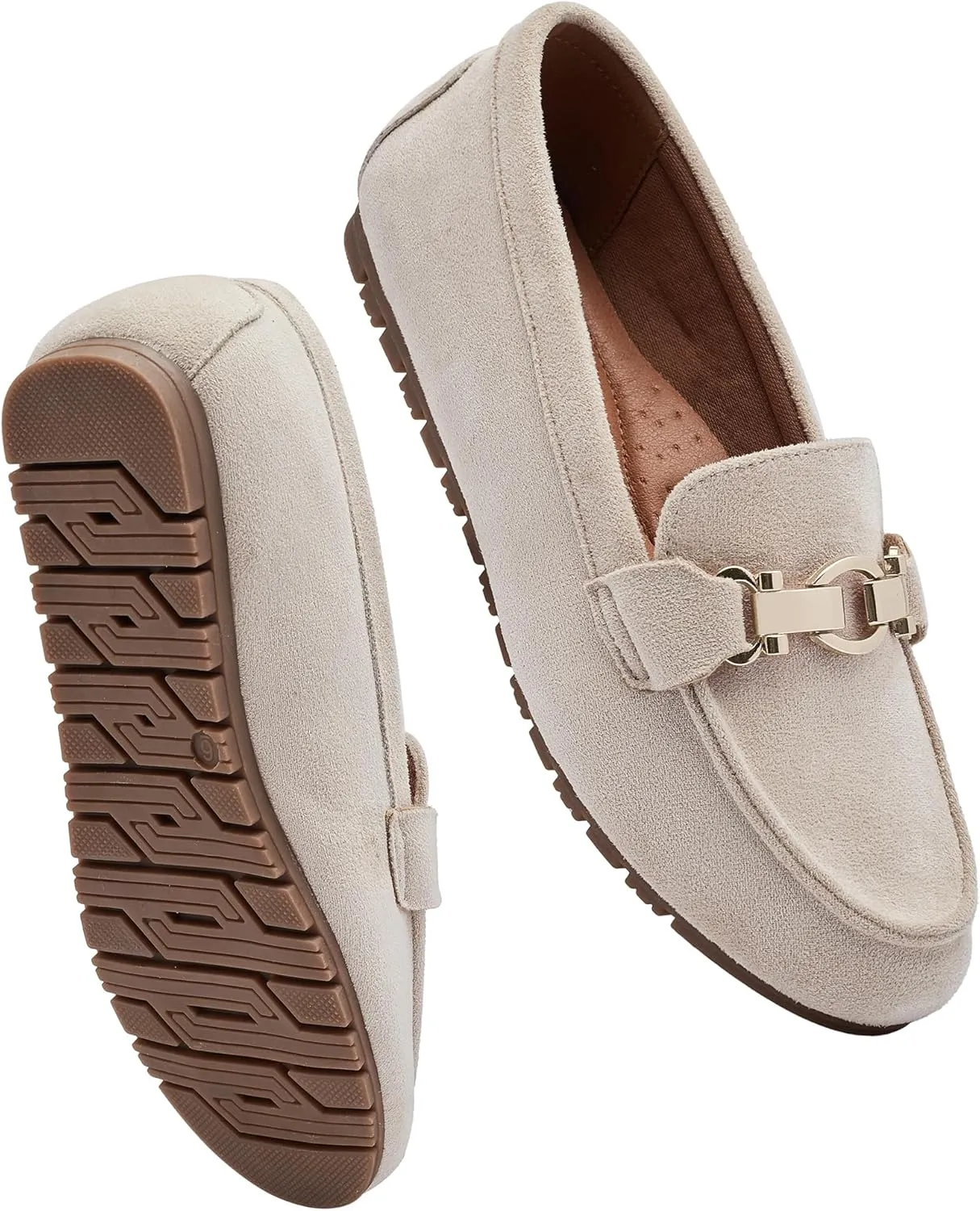 VERDASCO Women's Loafers Comfort Slip-Ons Flat Work Shoes Casual Moccasins Penny Loafers Lady Dress Shoes