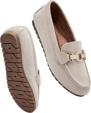 VERDASCO Women's Loafers Comfort Slip-Ons Flat Work Shoes Casual Moccasins Penny Loafers Lady Dress Shoes
