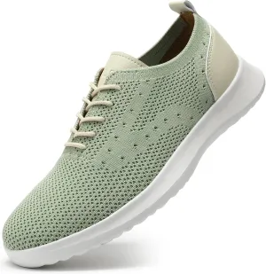 VILOCY Men's Casual Dress Oxfords Shoes Knit Lightweight Breathable Fashion Sneaker