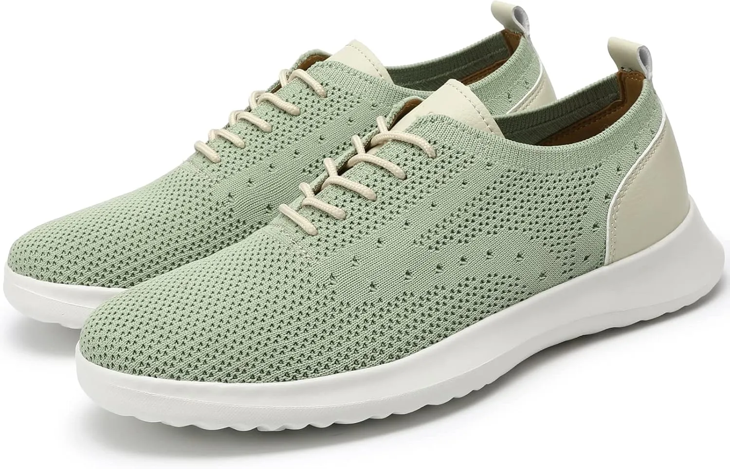 VILOCY Men's Casual Dress Oxfords Shoes Knit Lightweight Breathable Fashion Sneaker