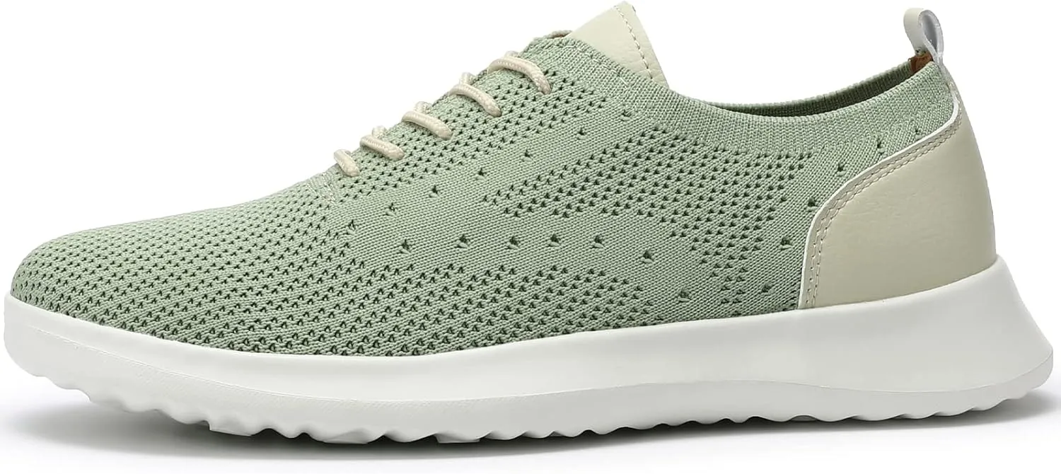 VILOCY Men's Casual Dress Oxfords Shoes Knit Lightweight Breathable Fashion Sneaker