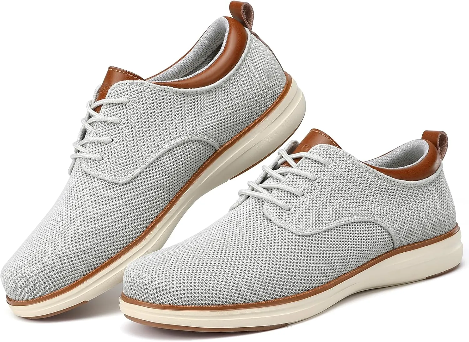 VILOCY Men's Wide Casual Dress Oxfords Business Shoes Fashion Sneakers Mesh Breathable Comfortable Walking Shoes