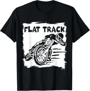 Vintage Motorcycle Flat Track Funny Motorsports Rider Outfit T-Shirt