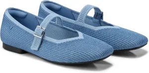 VIVAIA Margot Mary Jane Women Flat Shoes Comfortable for Work with Arch Support Slip on Square-Toe Washable Shoes