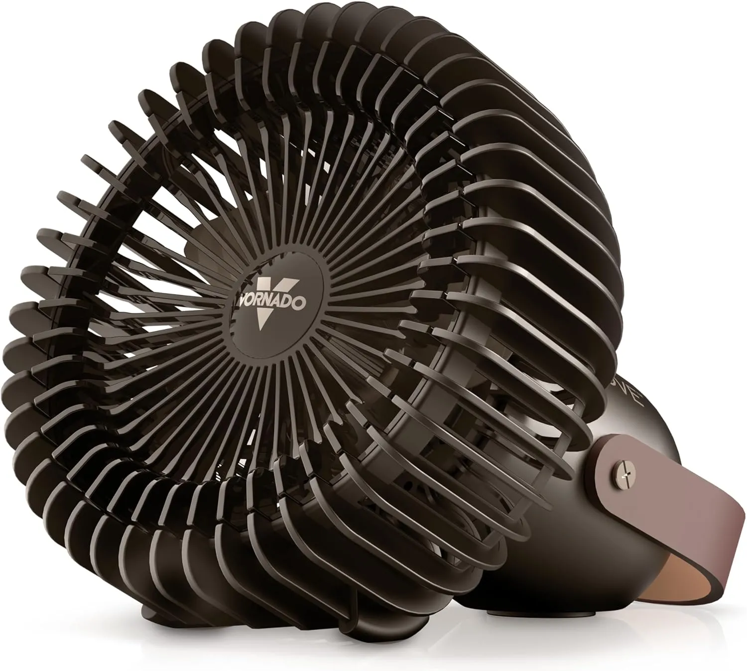 Vornado FLY MOVE Rechargeable Handheld Fan, Up to 17 Hour Battery Power Life on Low, 3 Speed Settings, Minimal Footprint, Small Portable Fan, Powerful Airflow, Travel Friendly, USB-C Charger, Black