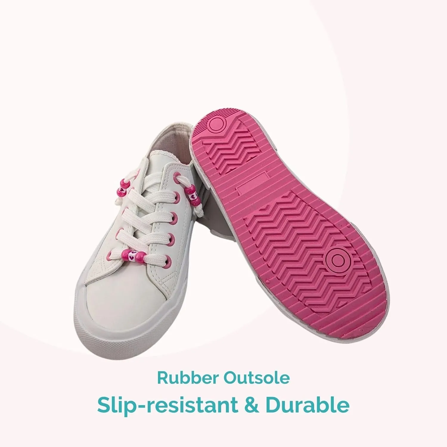 waddle wonder Girls Low Top Slip-on Elastic Band No Tie Lace Walking Shoes with Beads