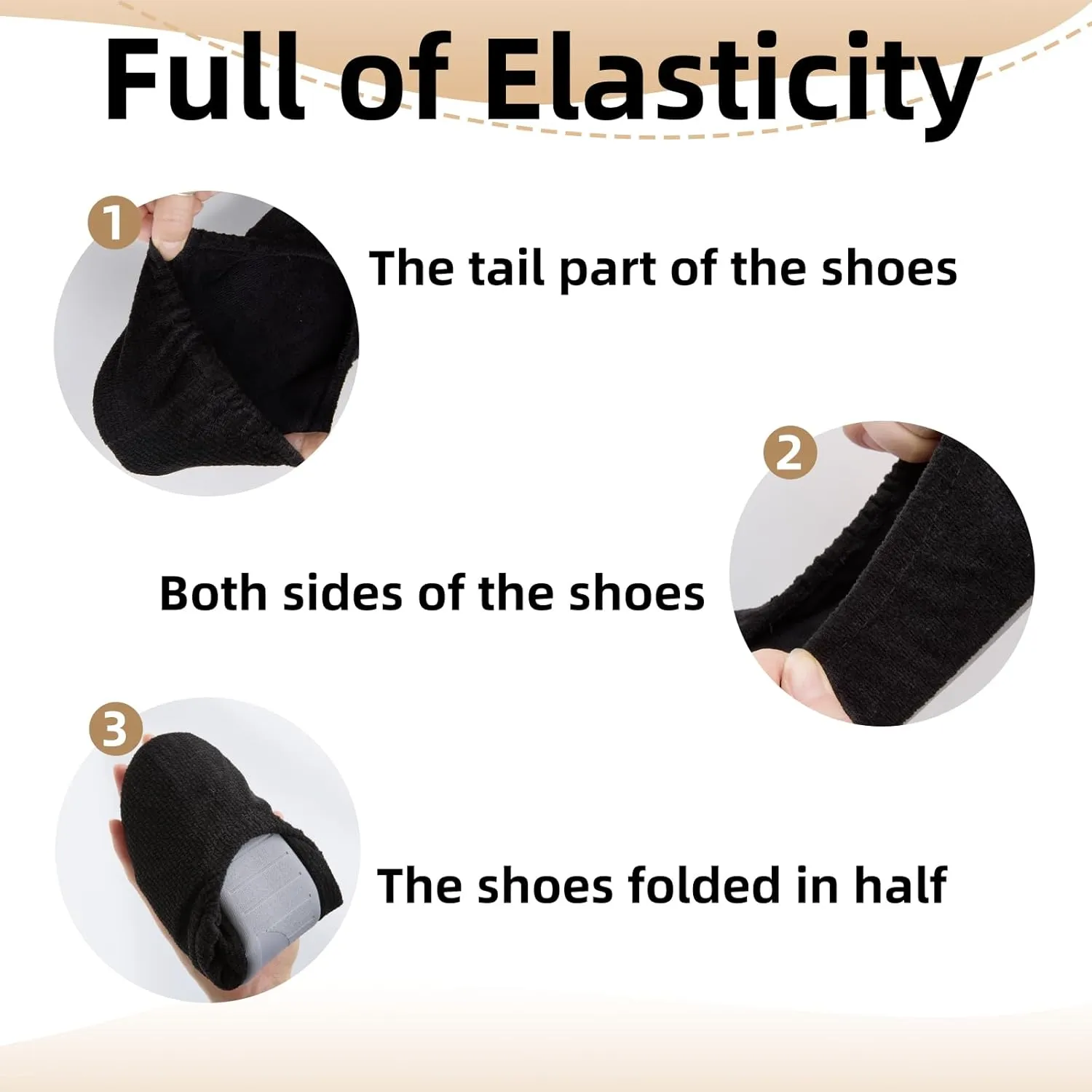 WALKFUN Portable Women's Travel House Shoes Lightweight Elastic Memory Foam Home Slippers Non-slip Outsole