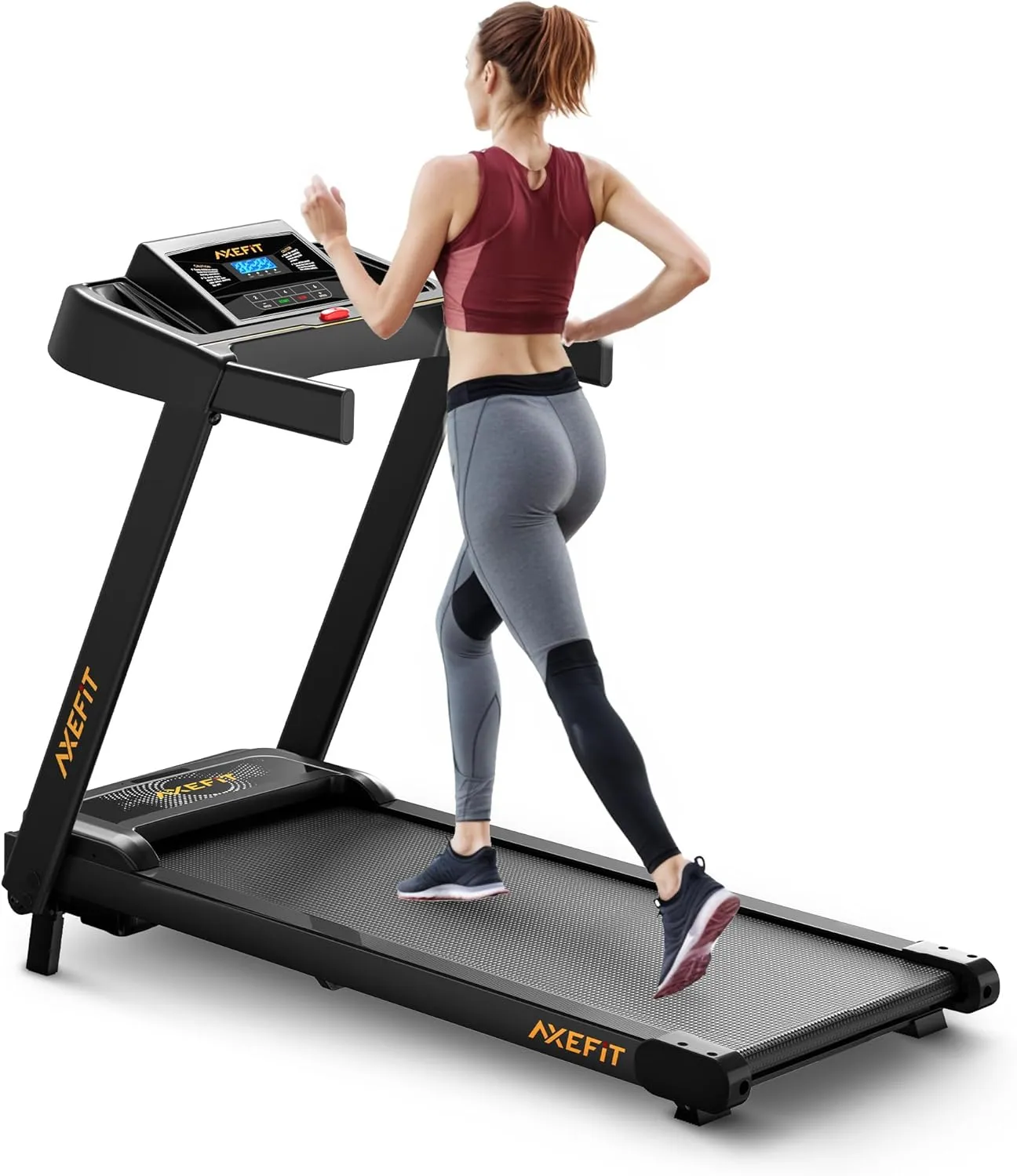 Walking Pad with Incline, Under Desk Treadmill for Home Office, 2.5HP Portable Treadmills with Panel & Remote Control, 4 in 1 Walking Running Machine Manual Incline, Compact Treadmill 265LB Capacity