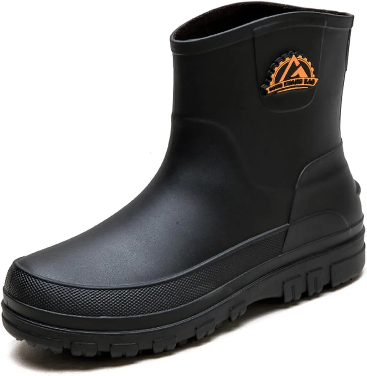 Waterproof Garden Rain Boots for Men Breathable Lightweight Mid Calf Deck Fishing Outdoor Slip Resistant Shoes