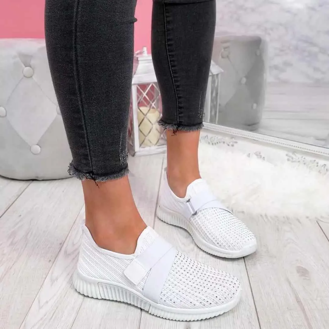 Wide Slip On Mesh Athletic Trainers