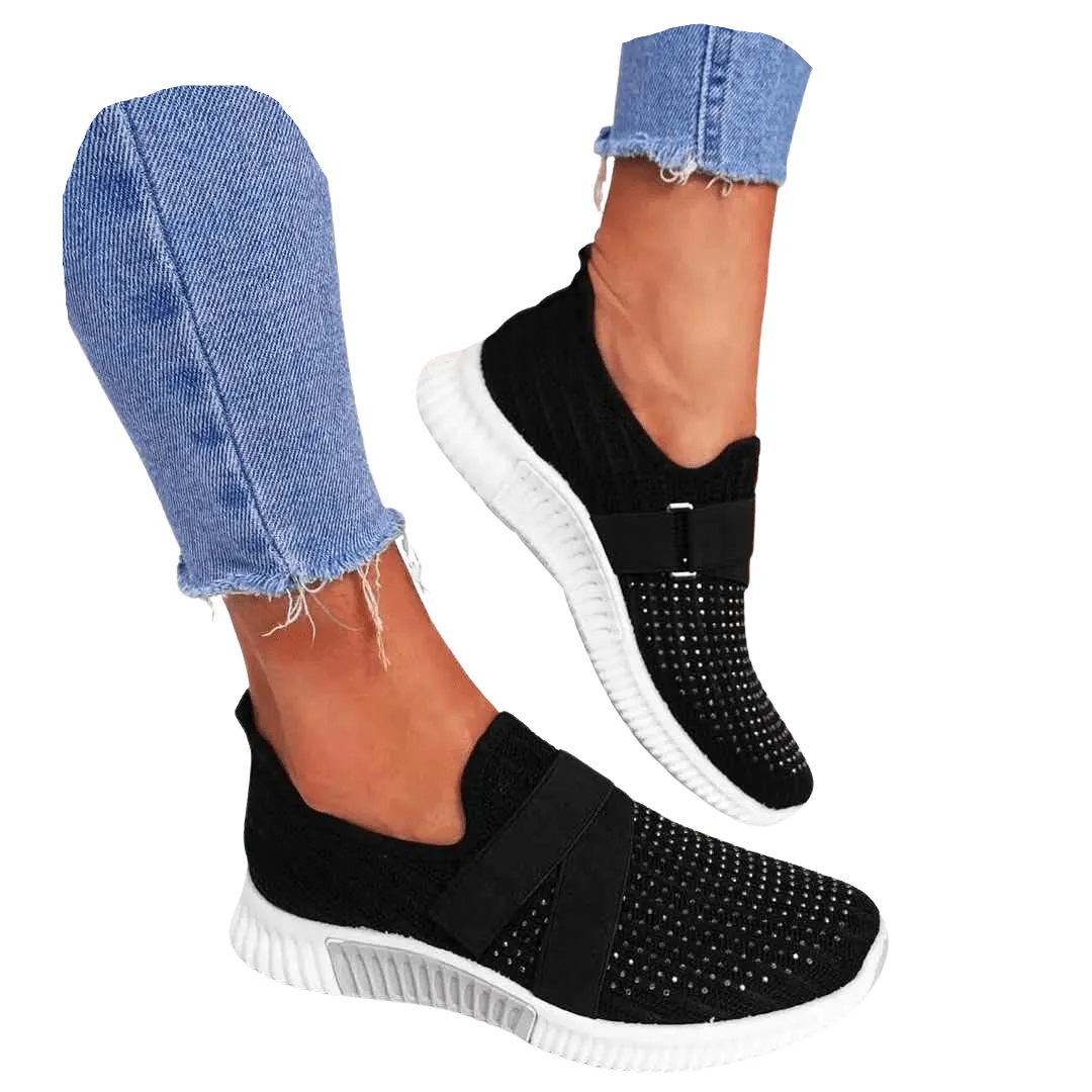 Wide Slip On Mesh Athletic Trainers