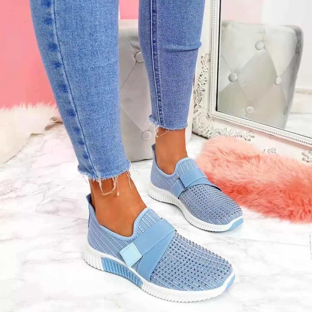 Wide Slip On Mesh Athletic Trainers