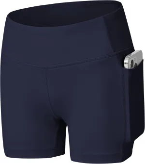 Willit Girls Swim Shorts with Pockets UPF 50  Sun Protection Swimming Bottom