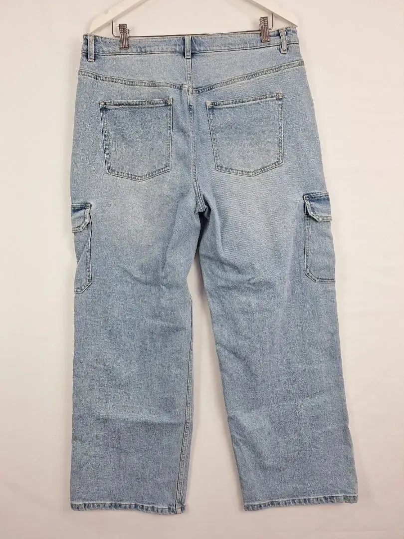 Witchery Comfy Wide-Leg Pocket Jeans Size 16