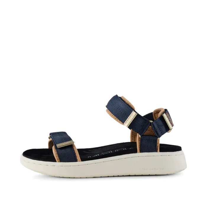 Woden Line Dark Navy Sandal