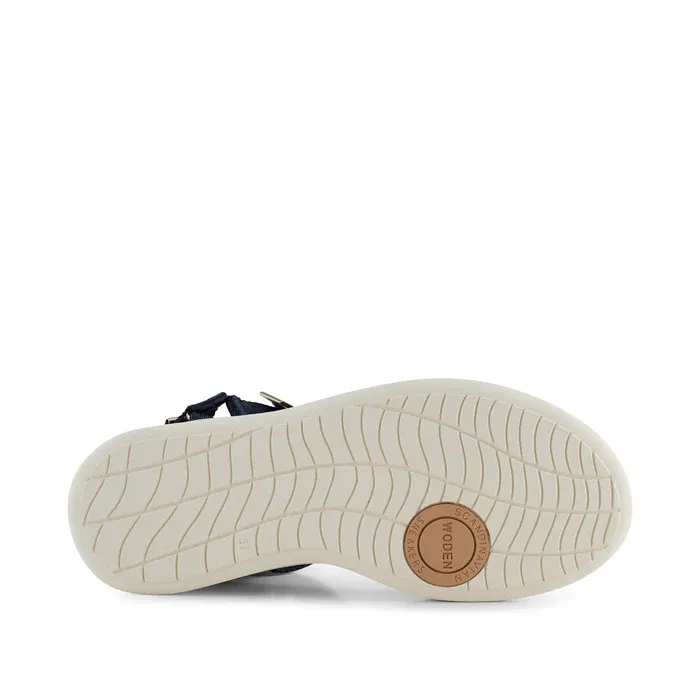 Woden Line Dark Navy Sandal