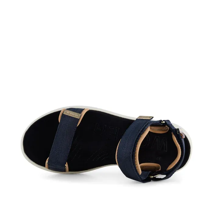 Woden Line Dark Navy Sandal