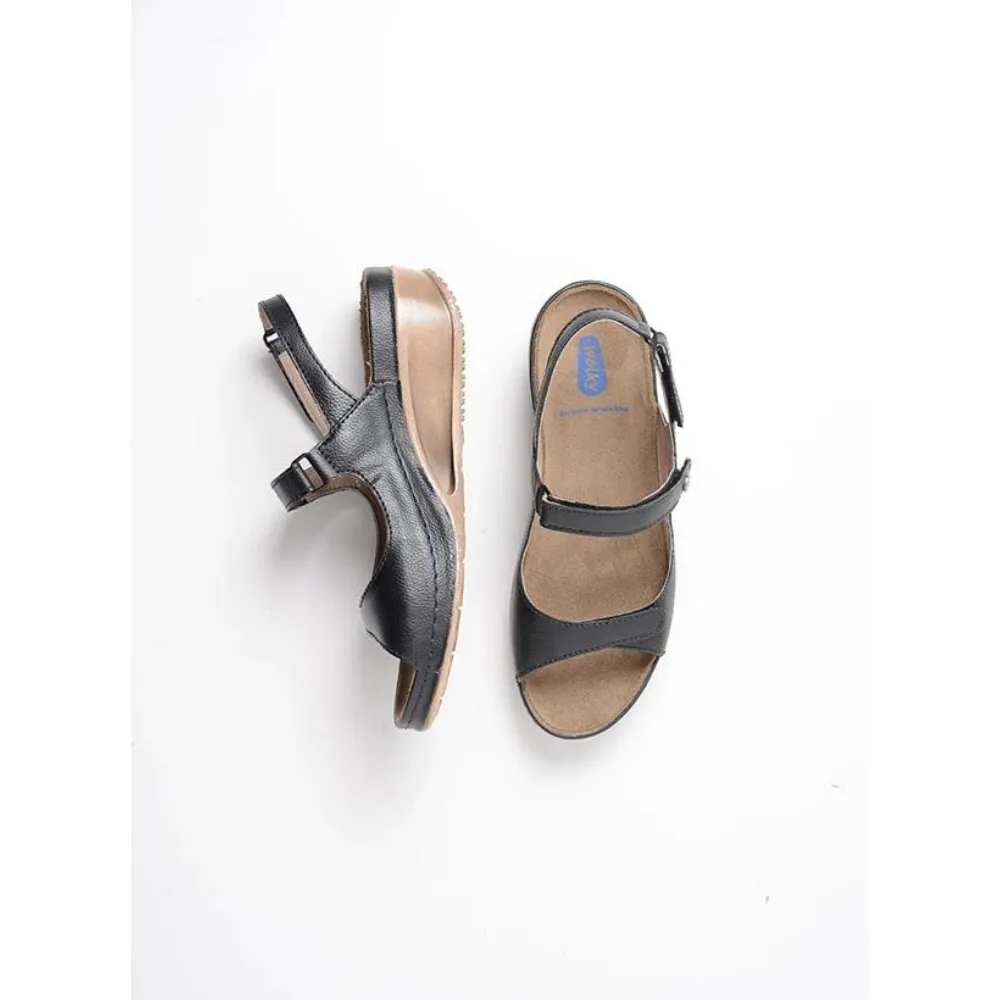 Wolky Pica Biocare Black Sandal (Women's)