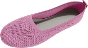 Women Flats Round-Toe Dress Shoes Comfortable Knit Shoes Slip On Loafers Casual Office Shoes Comfy Work Shoes