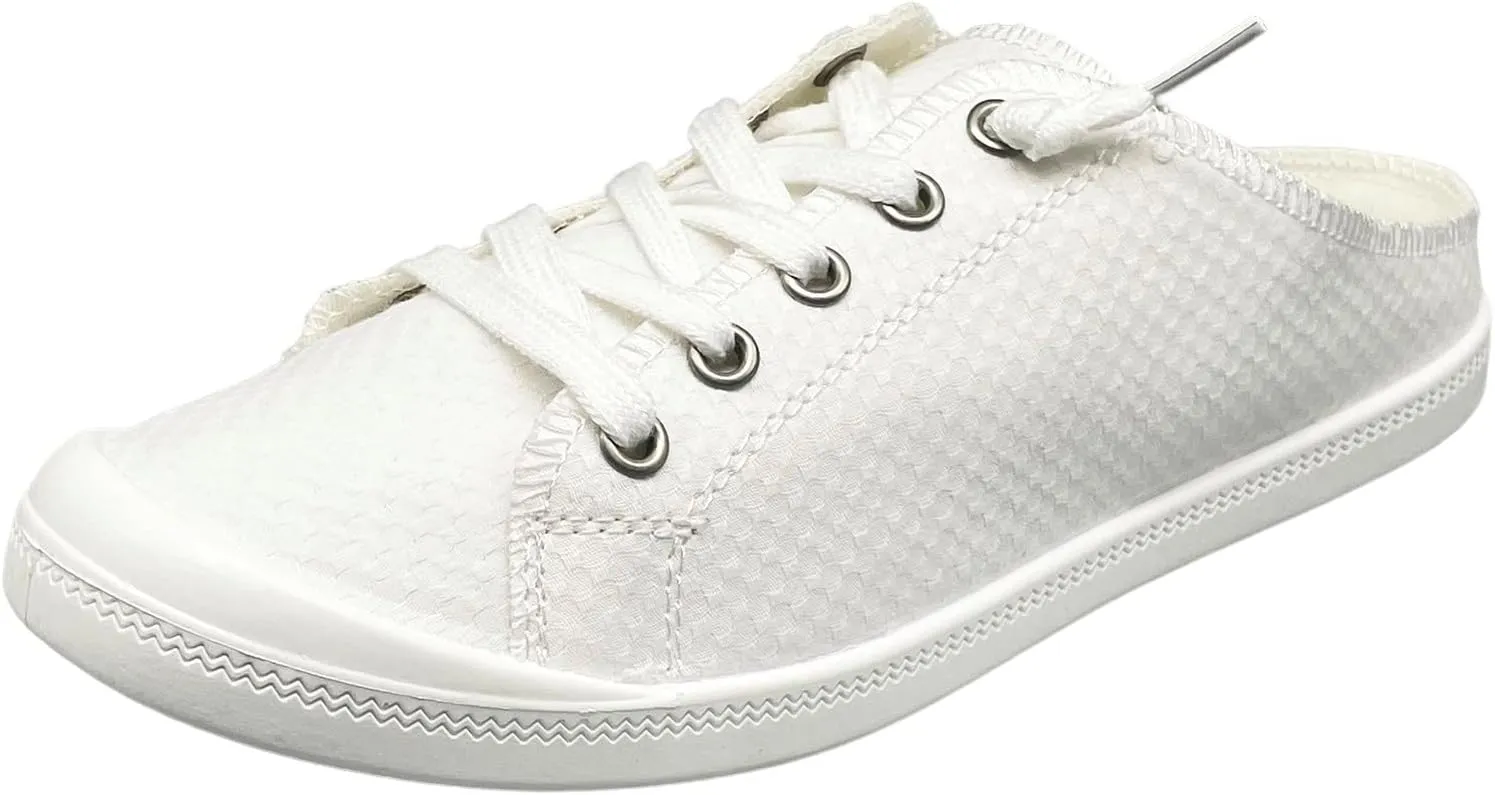 Women Shoes Casual Shoes Fashionable Sports Shoes Comfortable Soft One Foot Casual Shoes Cute Casual Shoes (White, 8)