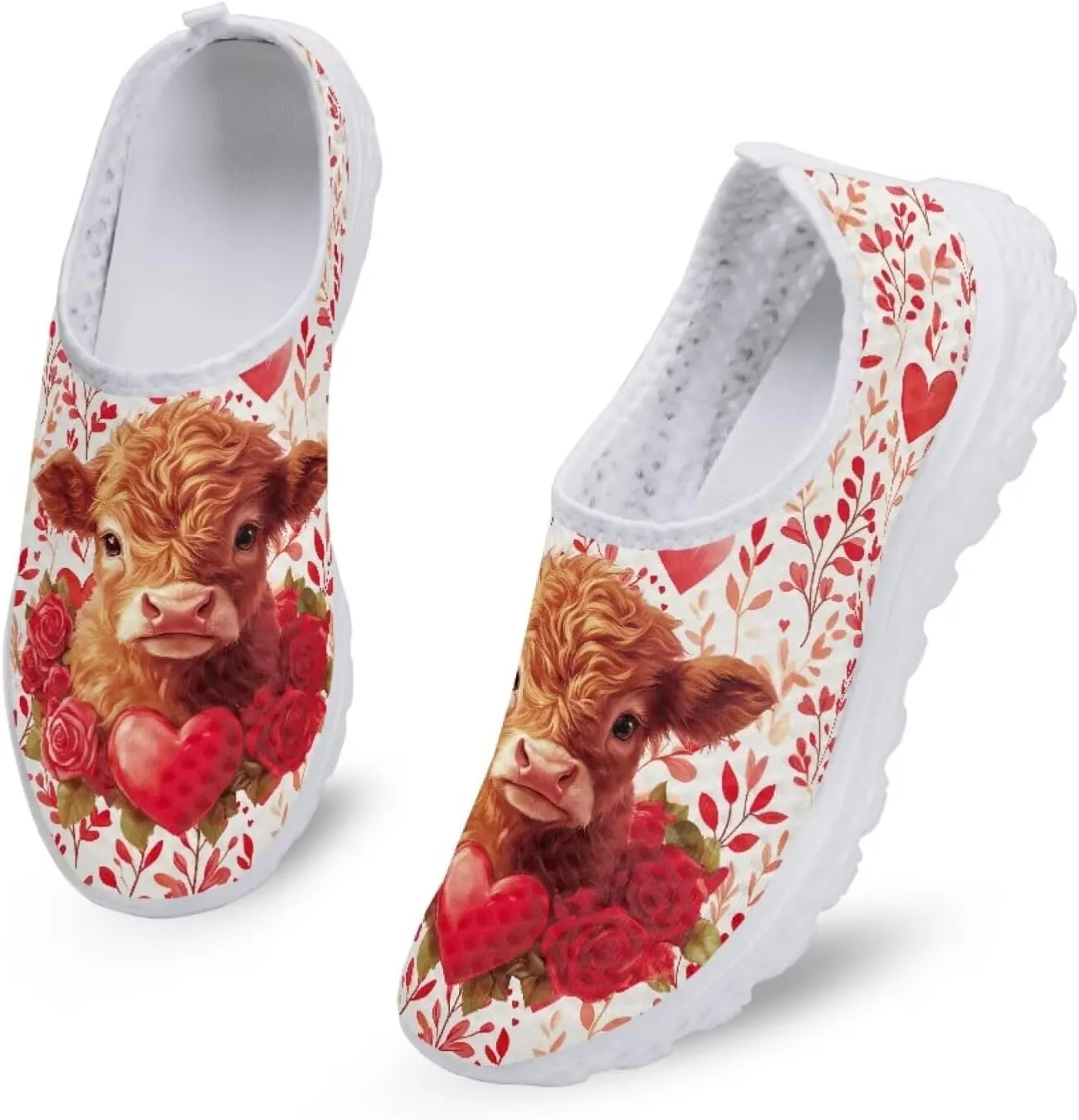 Women Slip On Shoes Casual Walking Shoes Mesh Breathable Sneaker Party Footwear