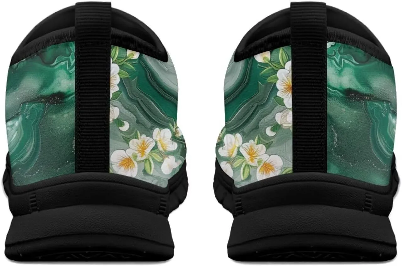 Women Sports Air Running Sneakers Lightweight Slide-in Casual Walking Shoes（Black Sole）