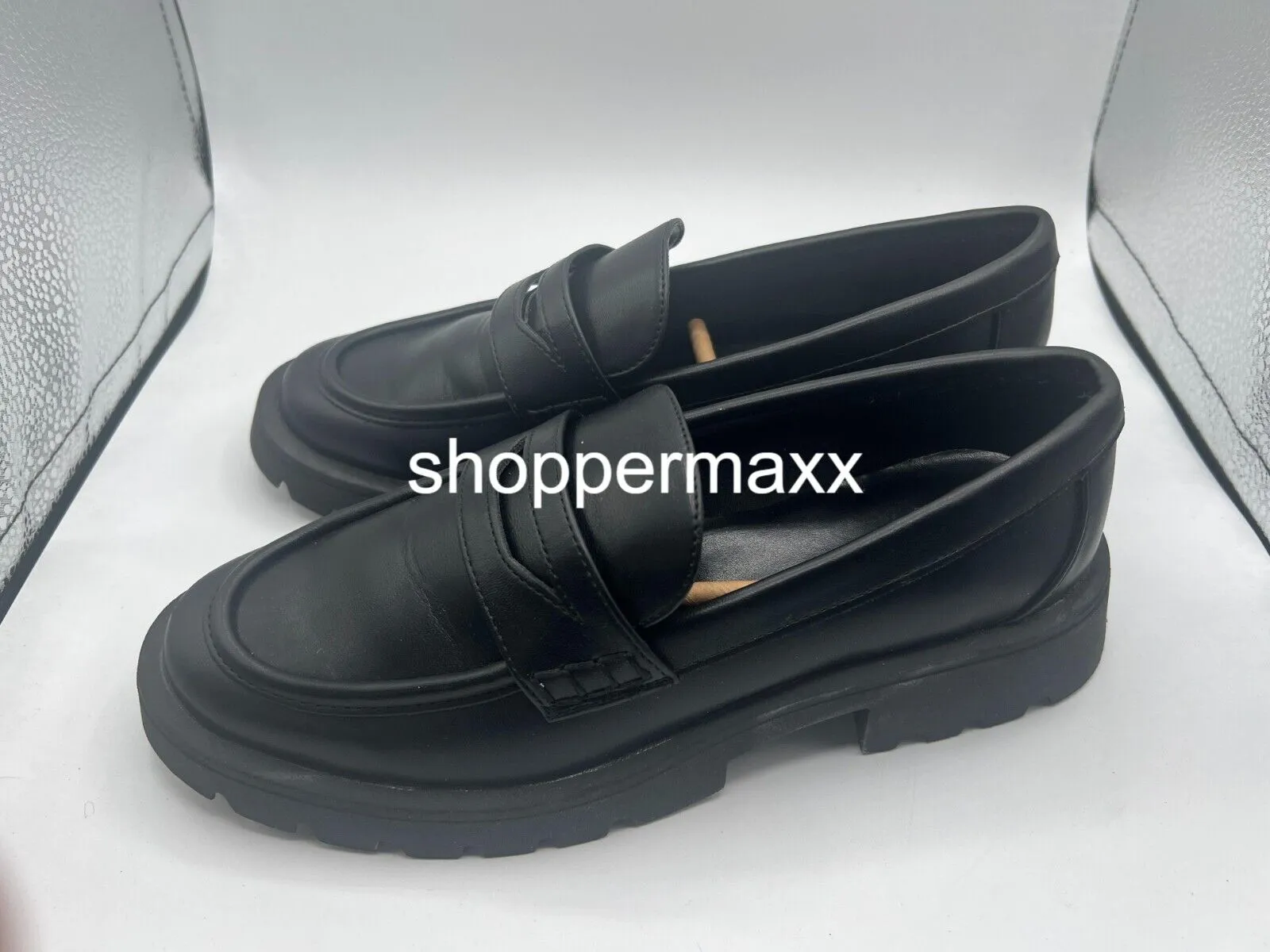 Women's Archie Loafer Flats - A New Day, Black, Size 6.5