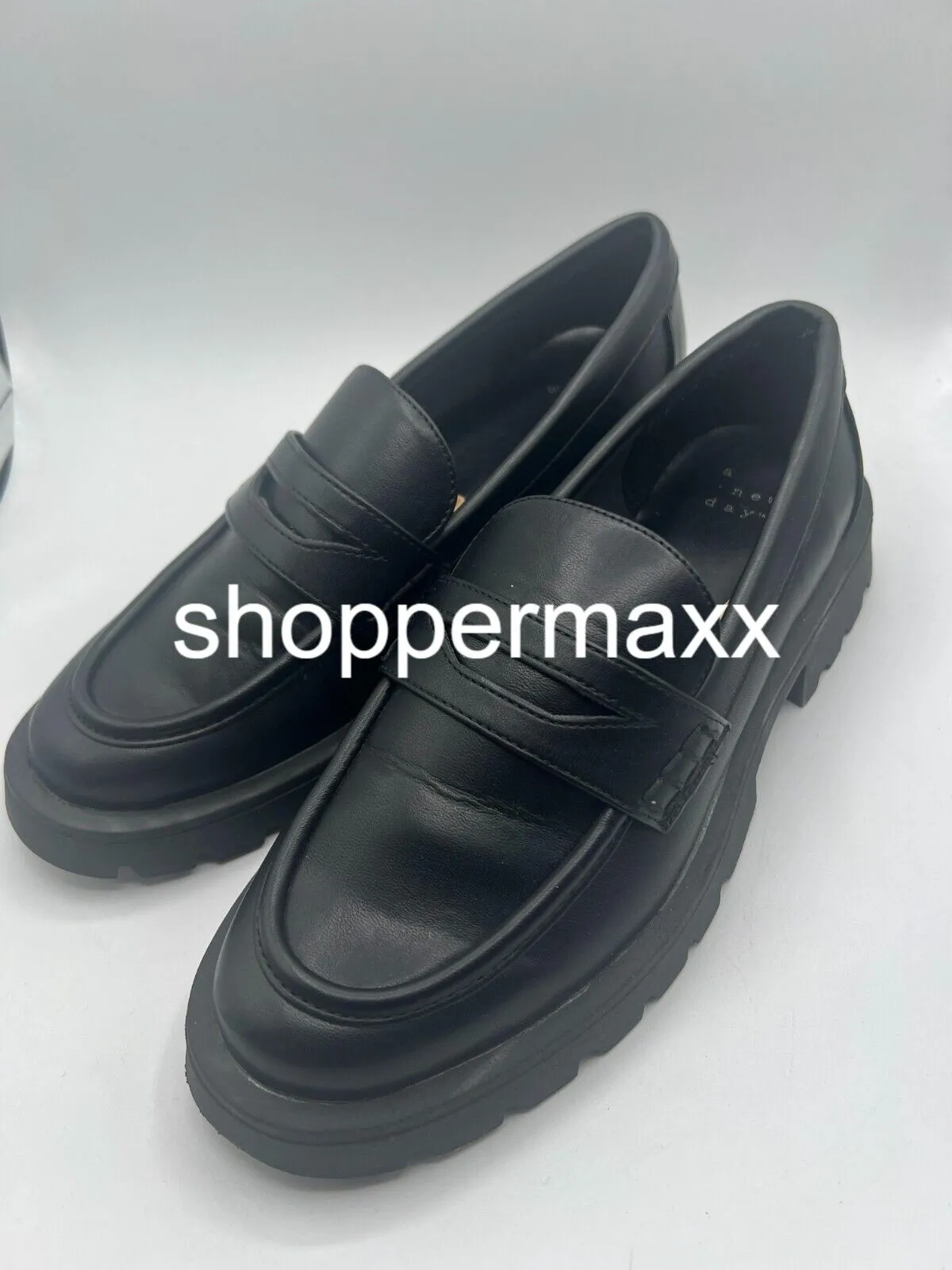Women's Archie Loafer Flats - A New Day, Black, Size 6.5