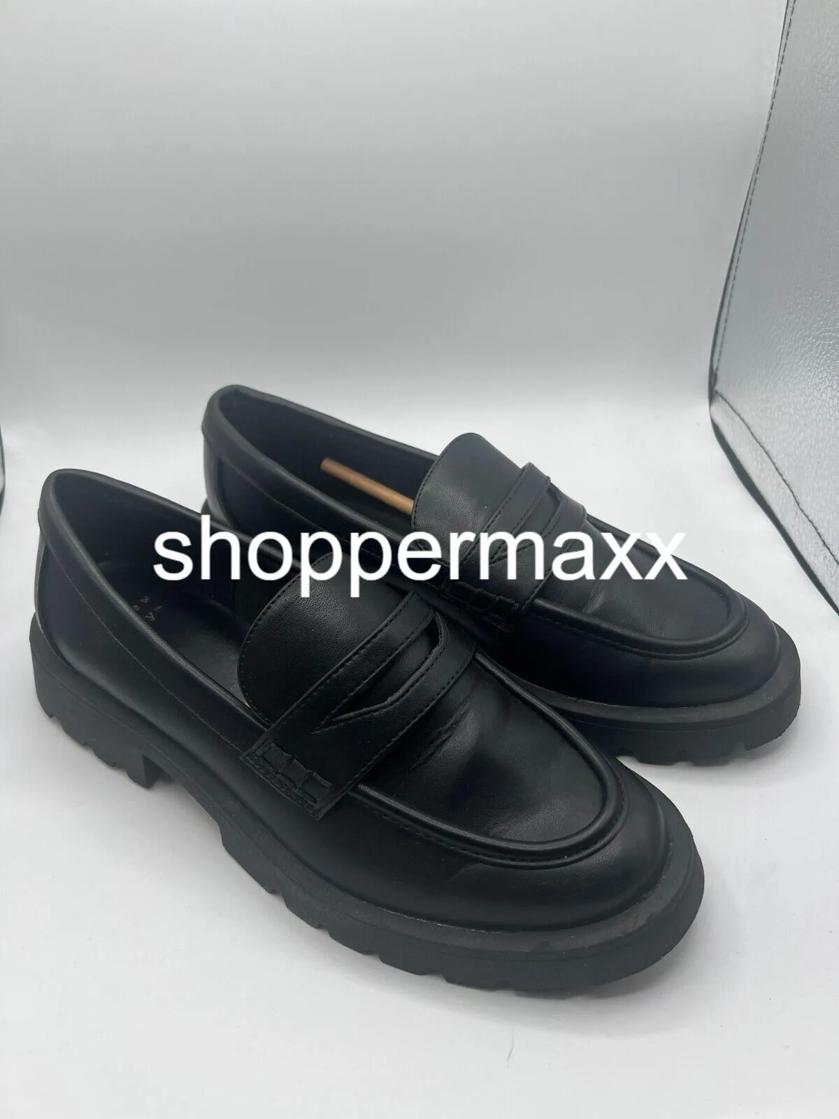Women's Archie Loafer Flats - A New Day, Black, Size 6.5