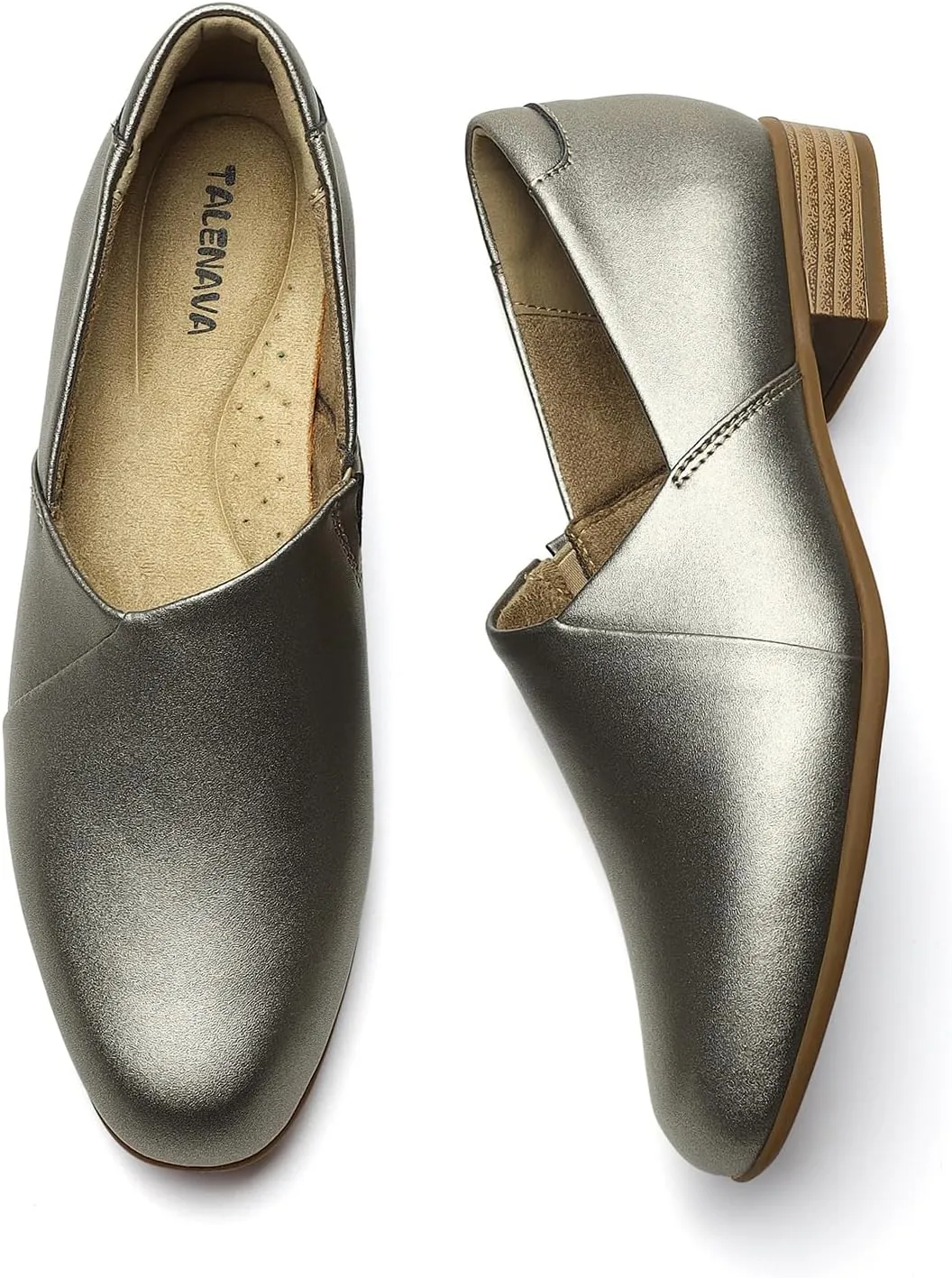 Women's Classic Comfort Dress Shoes Casual Leather Loafers Flats Cute Versatile Slip-Ons Everyday Work Shoes