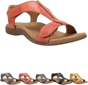 Women's Comfy Orthotic Sandals, Women's Arch Support Flat Sandals, Flat Arch Massage Sandals