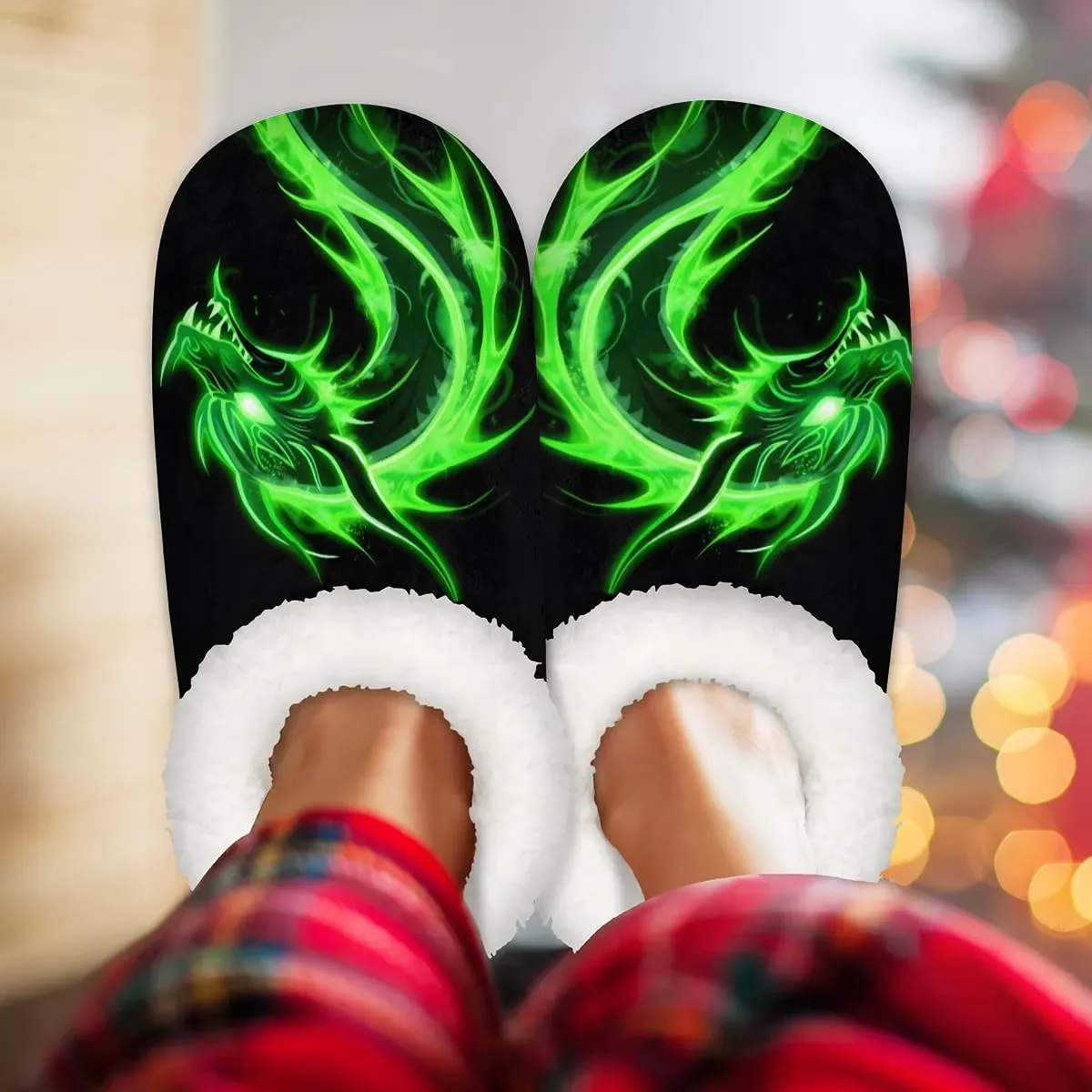 Women's Fuzzy Slippers Fluffy Winter House Shoes for Women Men Indoor and Outdoor Bedroom Shoes Warm Comfy Home Slippers