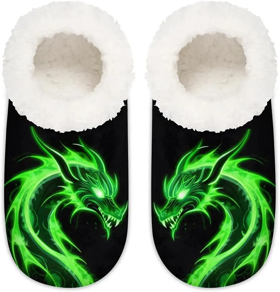 Women's Fuzzy Slippers Fluffy Winter House Shoes for Women Men Indoor and Outdoor Bedroom Shoes Warm Comfy Home Slippers