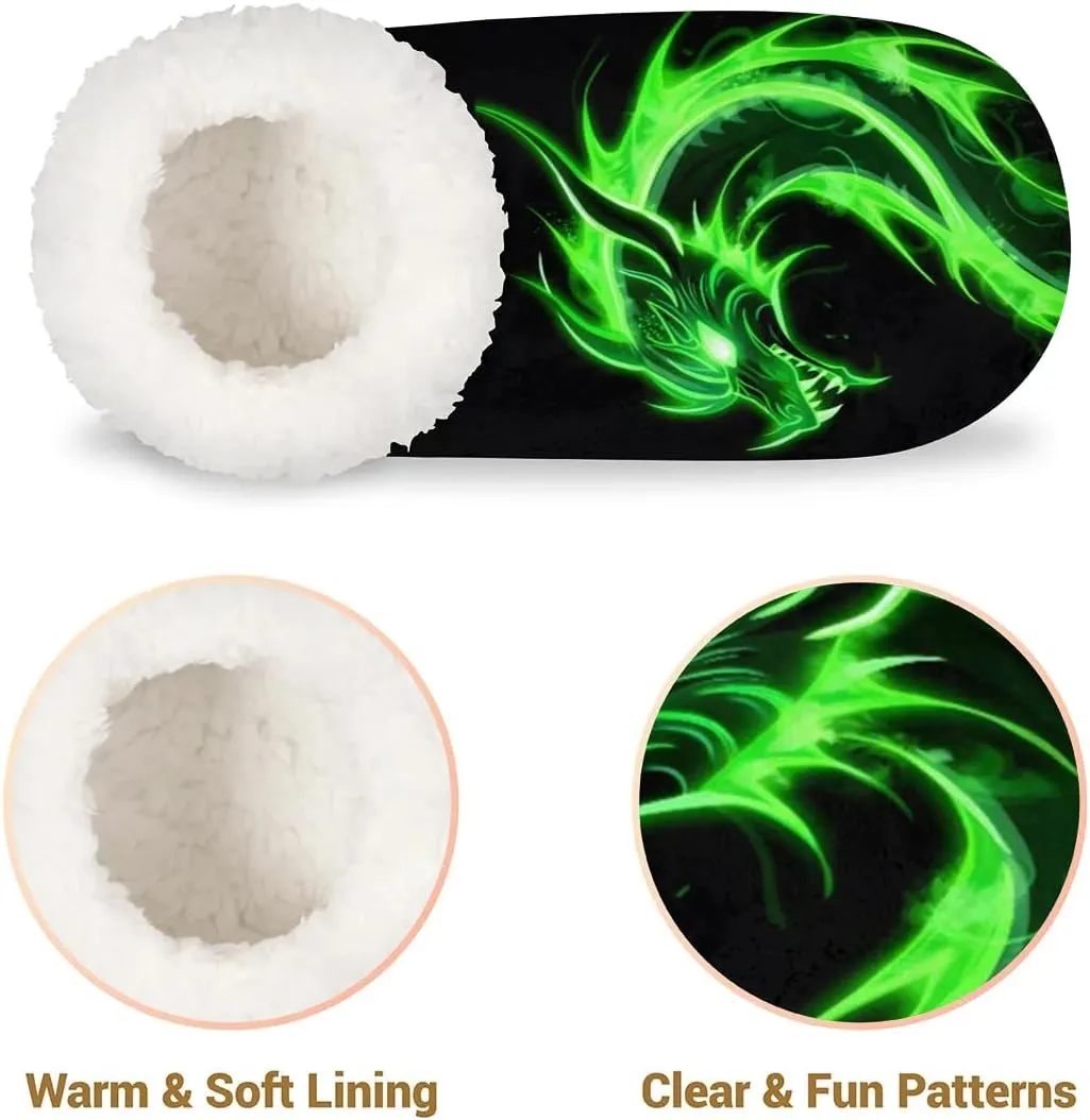 Women's Fuzzy Slippers Fluffy Winter House Shoes for Women Men Indoor and Outdoor Bedroom Shoes Warm Comfy Home Slippers