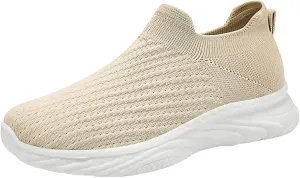 Women's Lace Up Walking Shoes Breathable Lightweight Sport Casual Ladies Girls Fashion Platform Sneakers