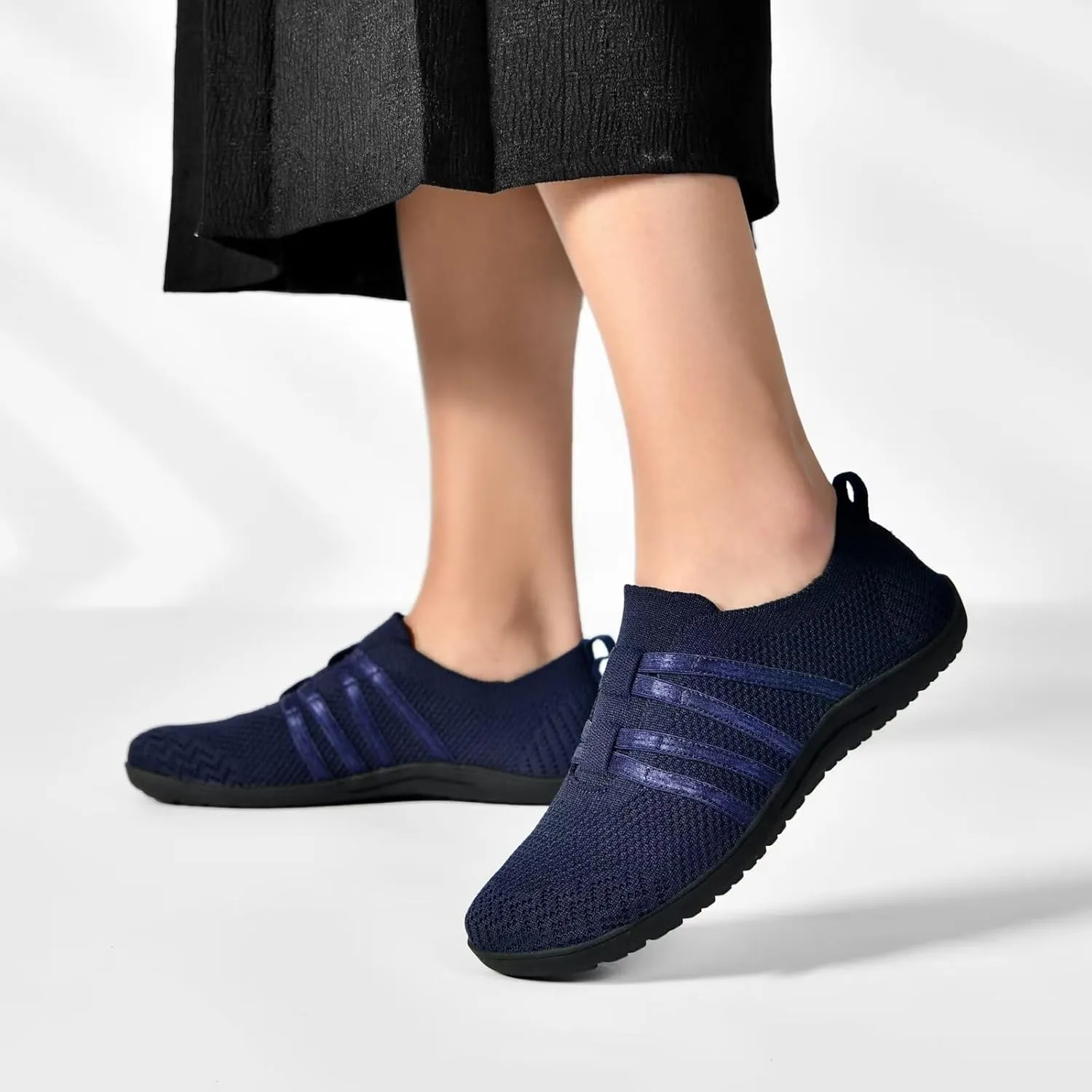 Women's Minimalist Barefoot Walking Shoes Wide Toe Box Flats Lightweight Casual Gym Athletic Sneakers