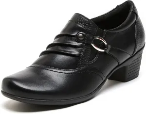 Women's Slip-On Loafer Comfortable Dress Shoes for Ladies Black Women's Pumps Low Heel Slip-Ons Casual Work Office Dressy Shoes