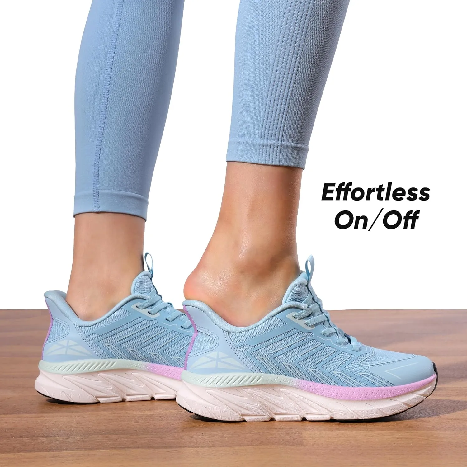 Women's Slip On Walking Shoes Running Comfortable Tennis Breathable Non Slip Athletic Gym Workout Cross Training Fashion Sneakers