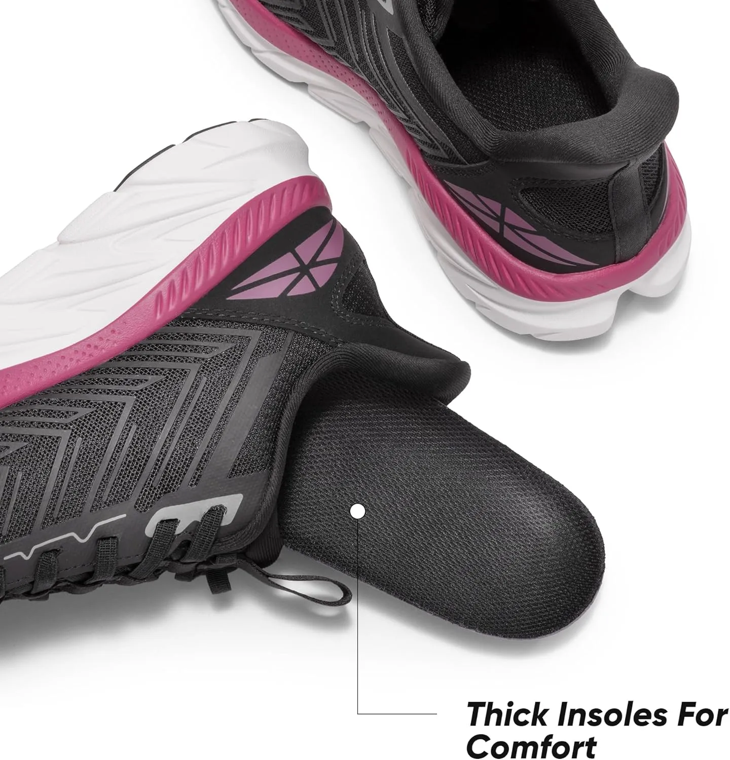 Women's Slip On Walking Shoes Running Comfortable Tennis Breathable Non Slip Athletic Gym Workout Cross Training Fashion Sneakers