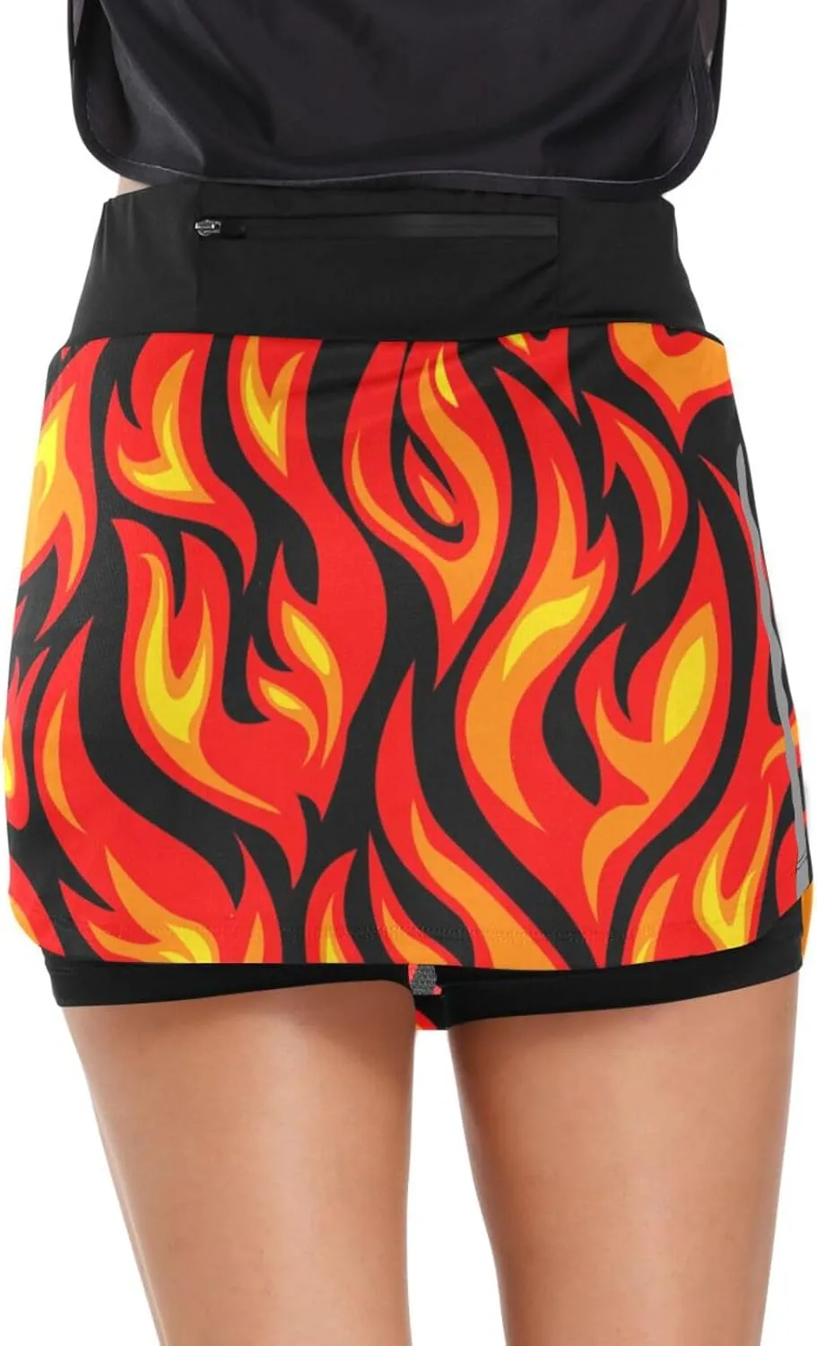 Women's Tennis Skirt Inner Shorts Lightweight Golf Casual Sports Skirt with Pockets