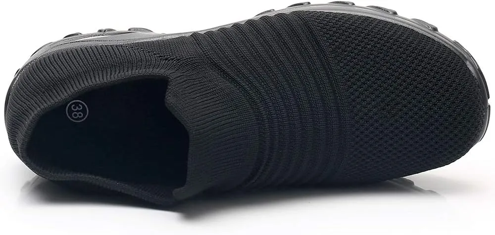 Women's Walking Shoes Sock Sneakers - Mesh Slip On Air Cushion Lady Girls Modern Jazz Dance Easy Shoes Platform Loafers