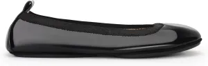 Yosi Samra Samara Women's Leather Metallic Foldable Ballet Flat