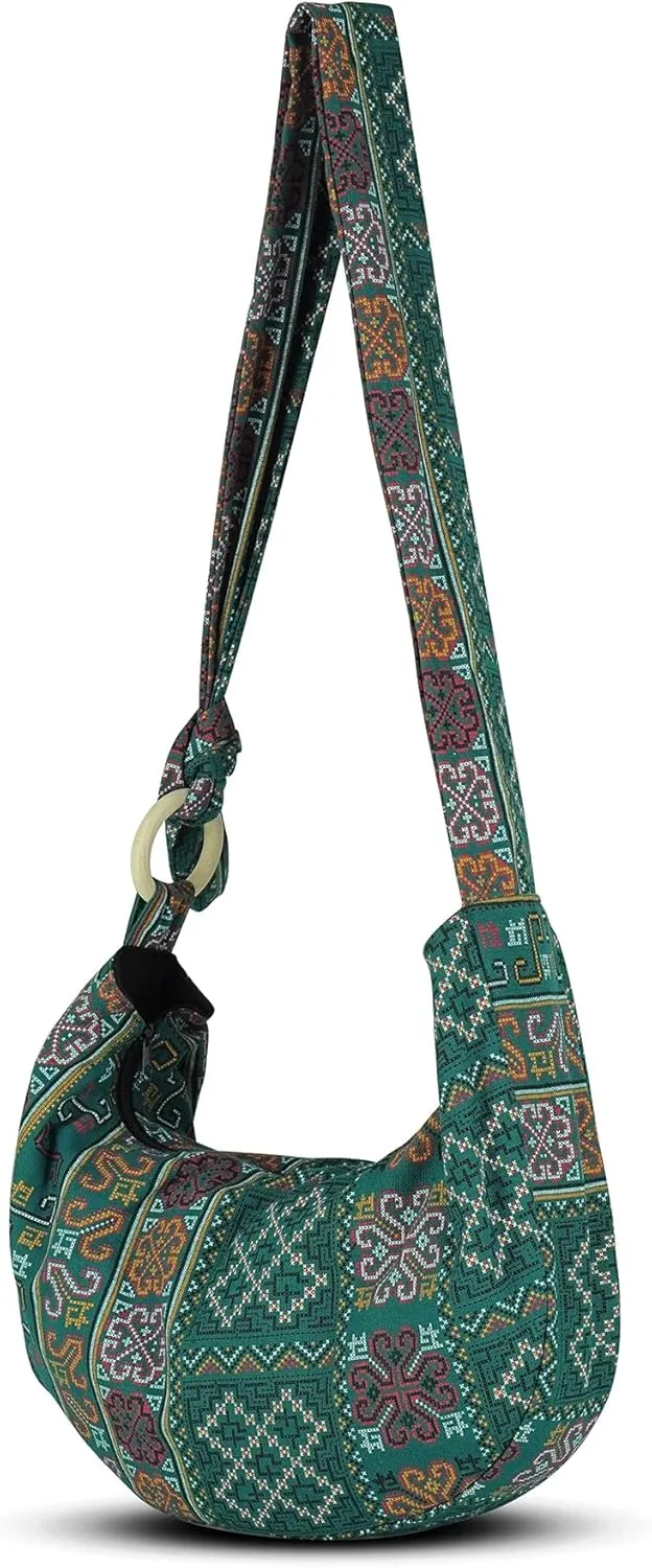 YOUR COZY Women's Crossbody Handbags Hippie bag Hobo Bags for Women Shoulder Sling Bag Hippie Tote Bag Hippie Purse
