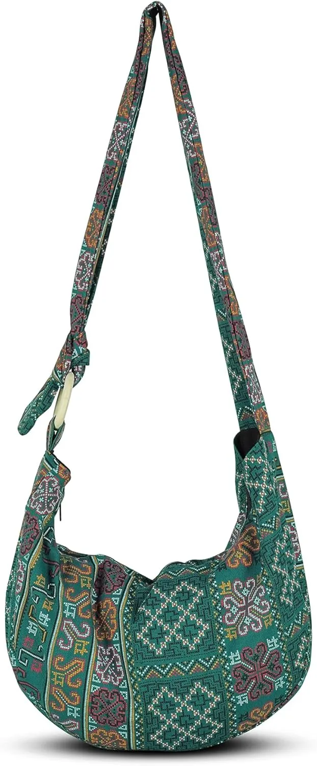 YOUR COZY Women's Crossbody Handbags Hippie bag Hobo Bags for Women Shoulder Sling Bag Hippie Tote Bag Hippie Purse